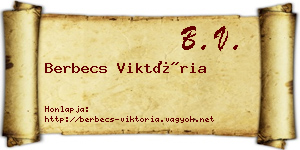Berbecs Viktória névjegykártya